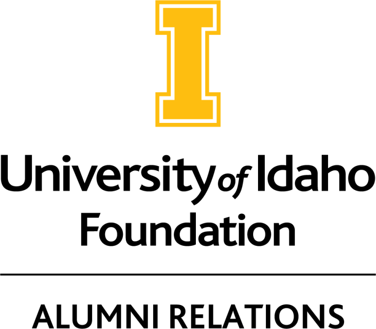 University of Idaho Foundation: Office of Alumni Relations UI Foundation Alumni Relations stacked full color CMYK 768x672