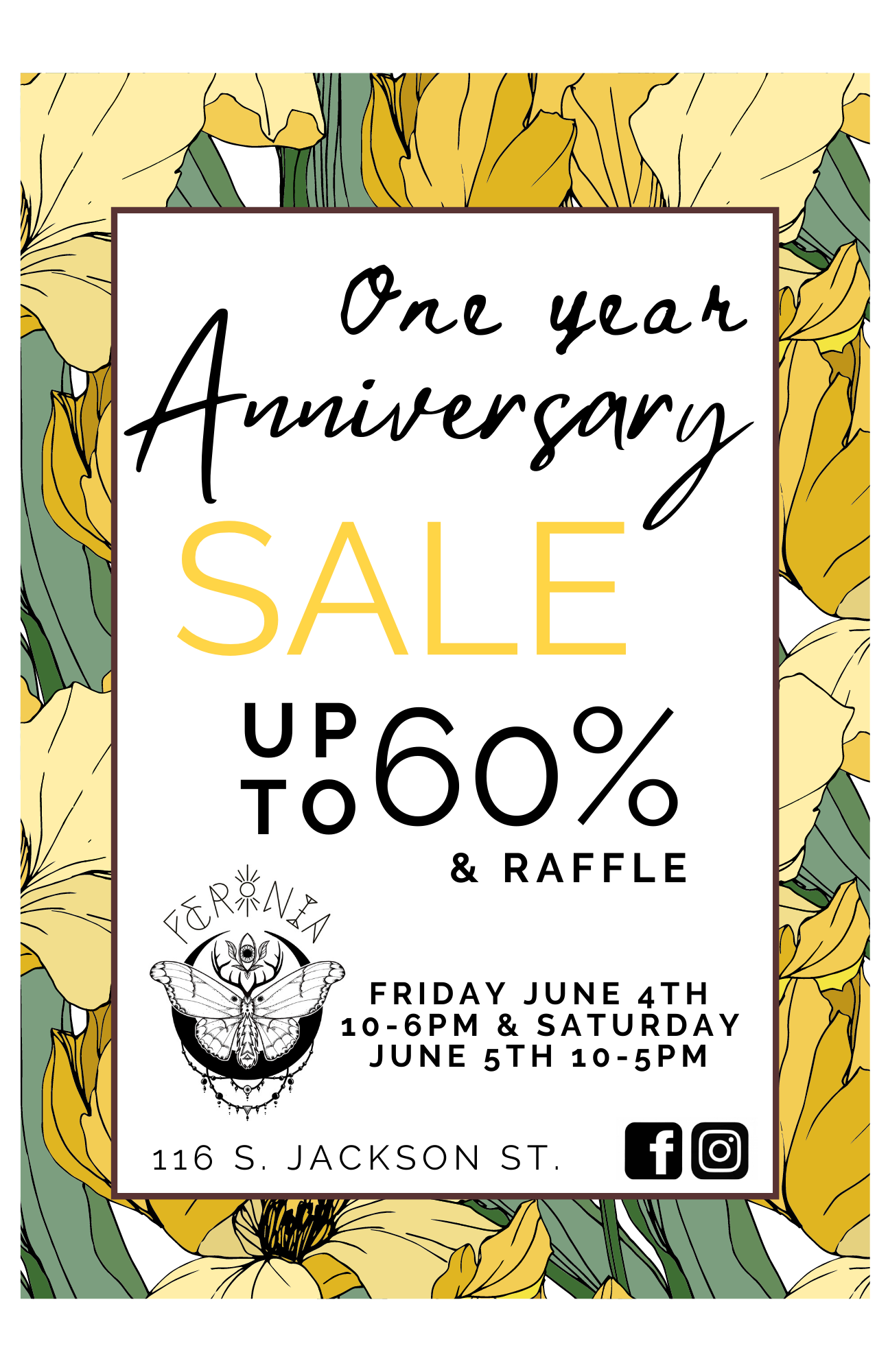 Feronia One Year Anniversary Sale Feronia One Year Anniversary Sale